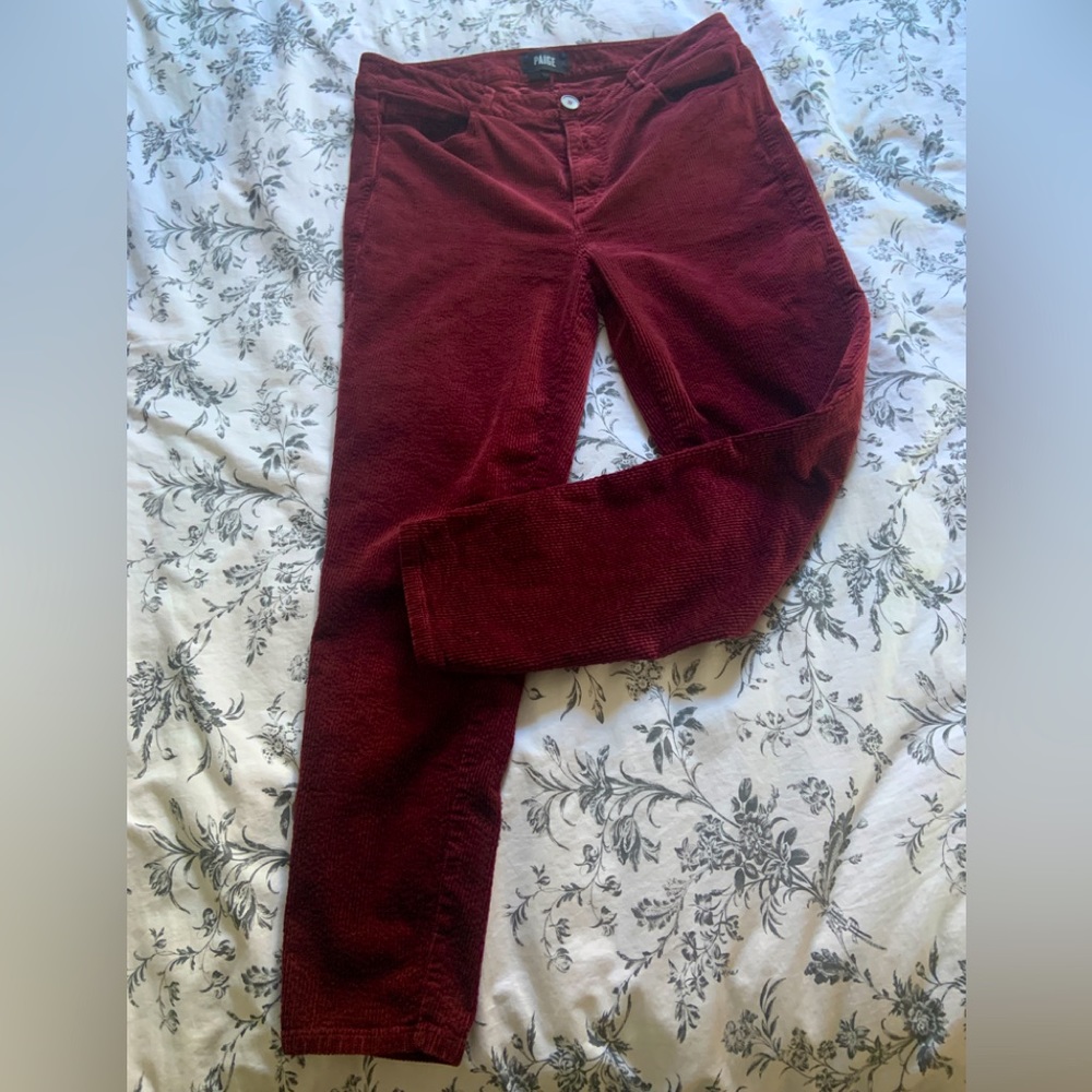 Paige corduroy slim fit pants